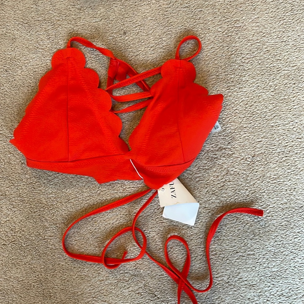 Brand New red bikini top